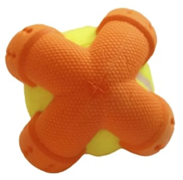 Іграшка AnimAll GrizZzly для собак, тенісний м'яч, жовто-помаранчевий, 9.2 см