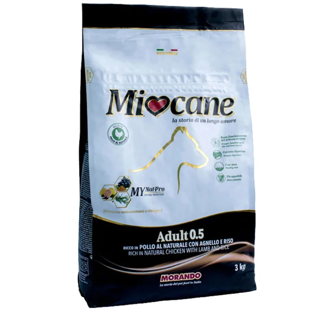 Сухой корм Morando MioCane Adult Lamb & Rice для взрослых собак средних пород, с ягнёнком и рисом, 10 кг