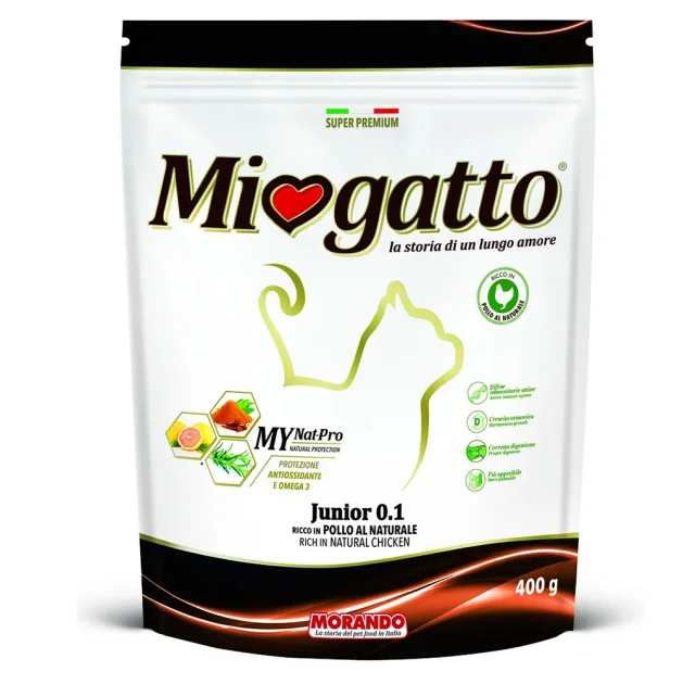 Сухой корм Morando MioGatto Junior Chicken для котят, с курицей, 400 г