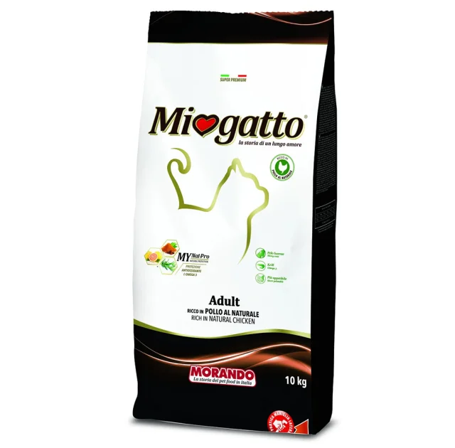 Сухой корм Morando MioGatto Adult Chicken для кошек, с курицей, 10 кг