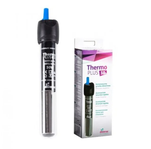 Акваріумний обігрівач Diversa з терморегулятором Thermo Plus, 50 Вт