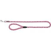 Поводок Trixie Cavo S-M, для собак, 1 м, 12 мм, фуксия