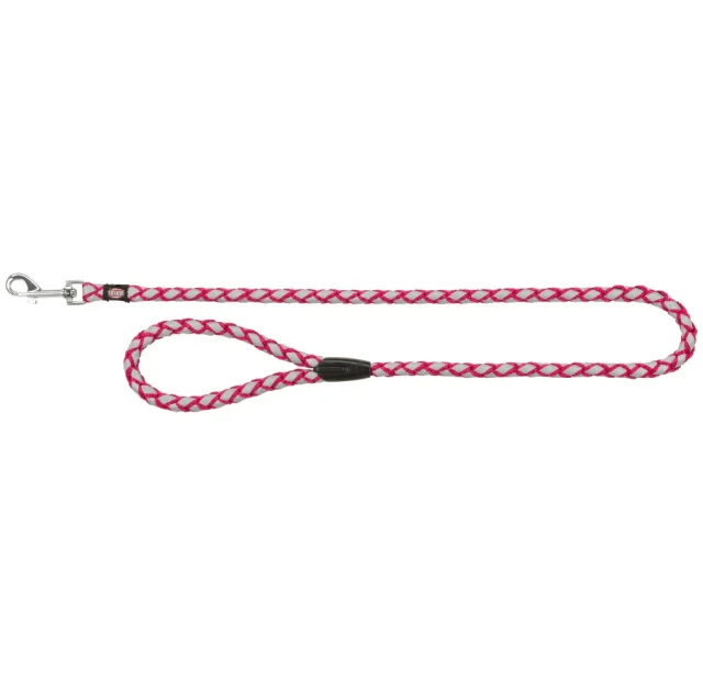 Поводок Trixie Cavo S-M, для собак, 1 м, 12 мм, фуксия
