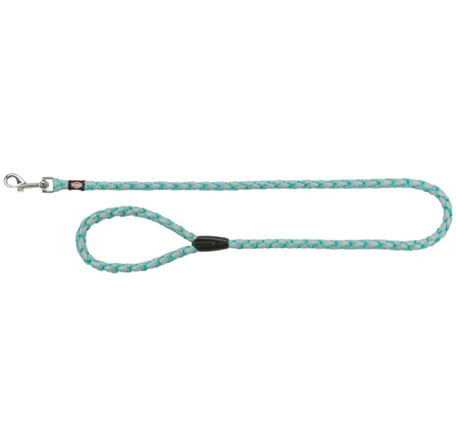 Поводок Trixie Cavo Reflect Lead для собак, светоотражающий, плетёный, размер S-M, 1 м/12 мм, океан