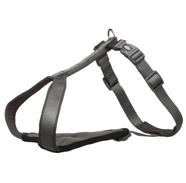 Шлея Trixie Premium Y-Harness для собак, 30-37 см, 10 мм, размер XXS-XS, графит