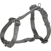 Шлея Trixie Premium H-Harness для собак, 75-120 см, 25 мм, размер L-XL, графит