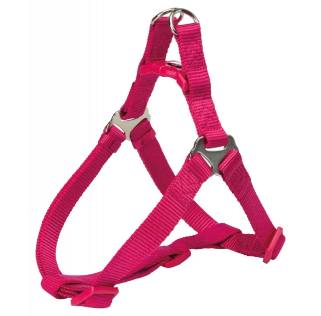 Шлея Trixie Premium One Touch Harness, для собак, 40-50 см, 15 мм, размер S, фуксия