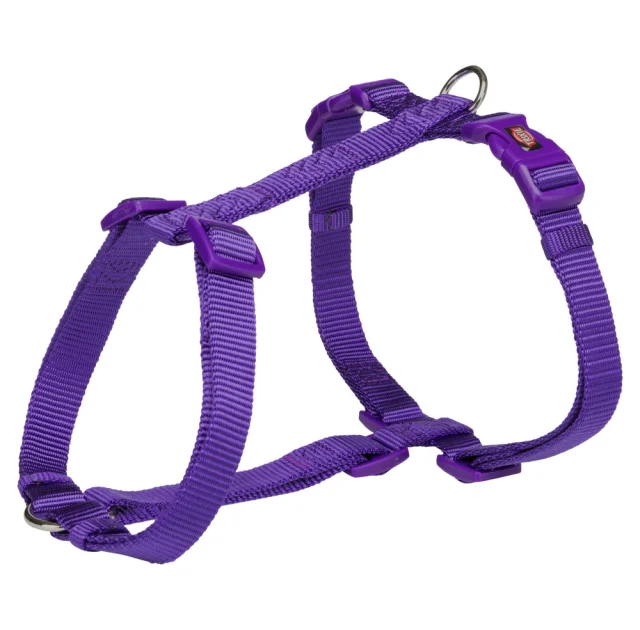 Шлея Trixie Premium H-Harness для собак, 20-32 см, 10 мм, размер XXS-XS, фиолетовый