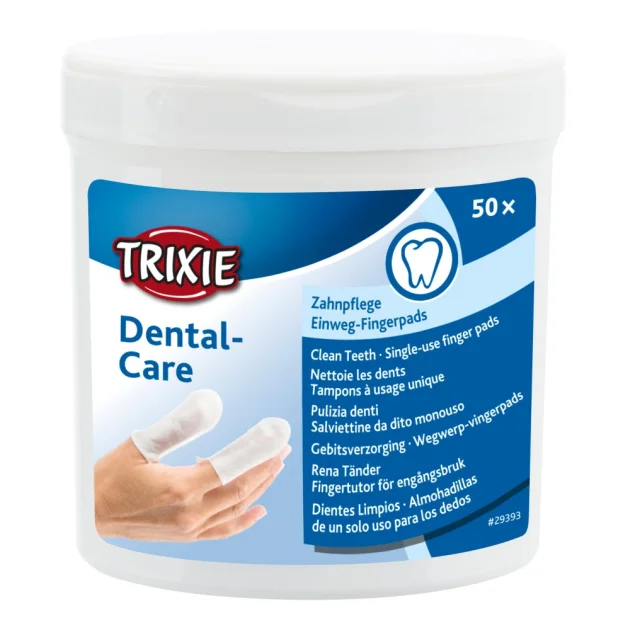 Серветки одноразові Trixie, для чищення зубів, 50 шт