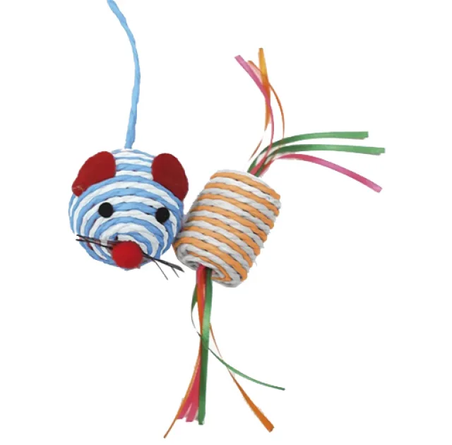 Игрушка Croci мышь/туба, для котов, в ассортименте, 5 см, цена за 1 шт