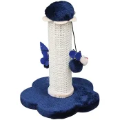 Когтеточка Croci Mini Flowers на подставке с игрушкой, для котов, 25×25×30 см