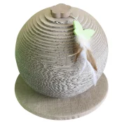 Когтеточка Croci Papercat Sphere сфера на подставке, для котов, гофракартон, 30×30×33 см