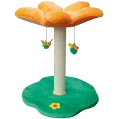 Когтеточка Croci Tree Flowers Primrose примула на подставке, для котов, 45×45×56 см