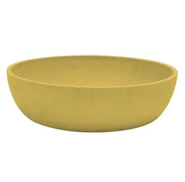 Миска Croci Bamboo для собак, бамбукове волокно, жовта, 1.6 л, 21 см