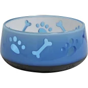 Миска Croci Doggy полупрозрачная, для кошек и собак, пластик, голубая, 300 мл, 10 см