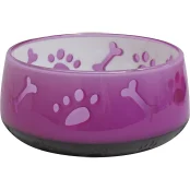Миска Croci Doggy полупрозрачная, для кошек и собак, пластик, фиолетовая, 300 мл, 10 см