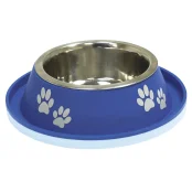 Миска Croci No Spill для кошек и собак, с бортиком от муравьев, пластик/нержавейка, синяя, 800 мл, 25 см