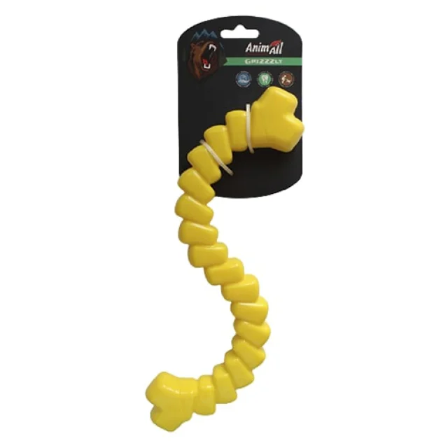 Іграшка AnimAll GrizZzly для собак, шнур мотиваційний, помаранчевий, 33 см
