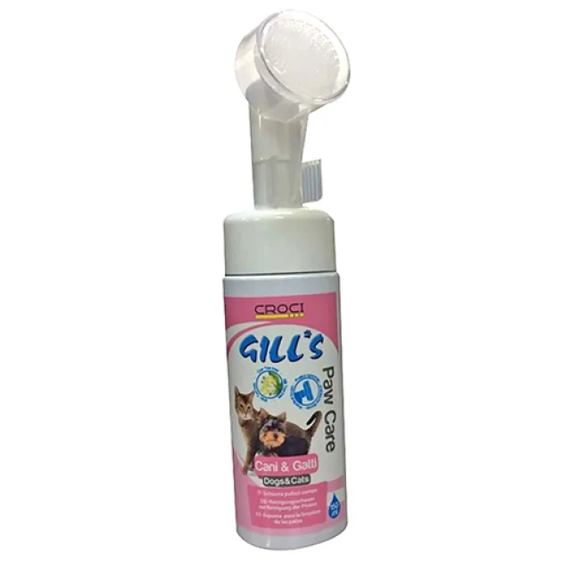 Мус Croci Gill's для подушечок лап котів і собак, з щіткою, 150 мл