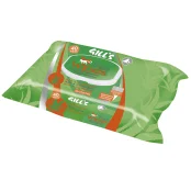 Влажные салфетки Croci Gill's Aloe для кошек и собак, с ароматом алое, 40 шт