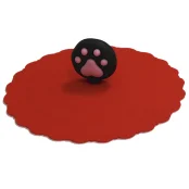 Крышка для консервы Croci для кошек и собак, силиконовая, красная, 10 см