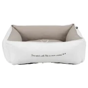 Лежак Trixie Pet's Home для собак, біло-коричневий, 80×60 см