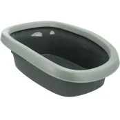 Туалет Trixie Be Eco Carlo, для кошек, 38×17×58 см, антрацит/серо-зеленый