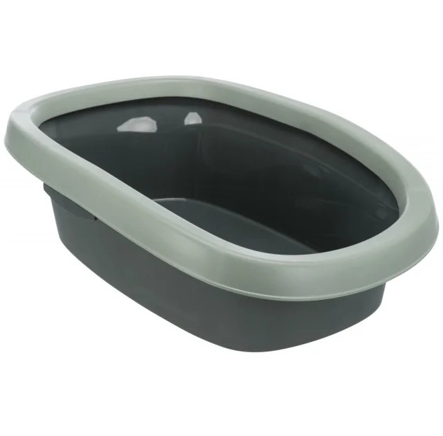 Туалет Trixie Be Eco Carlo, для кішок, 38 × 17 × 58 см, антрацит / сіро-зелений