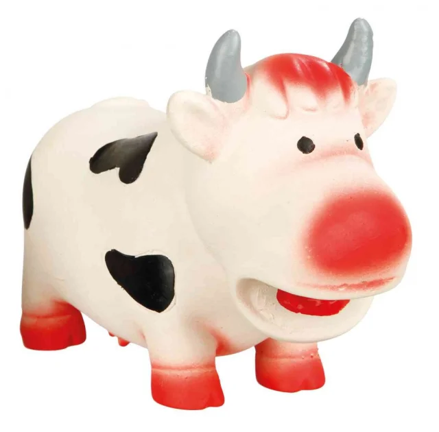 Игрушка Trixie, корова, для собак, 10 см