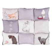 Матрас Trixie Patchwork Cat для кошек, серо-белый, 55×45 см