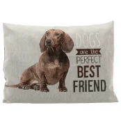 Подушка Trixie Chipo с рисунком таксы, для собак, серый, 60×48 см