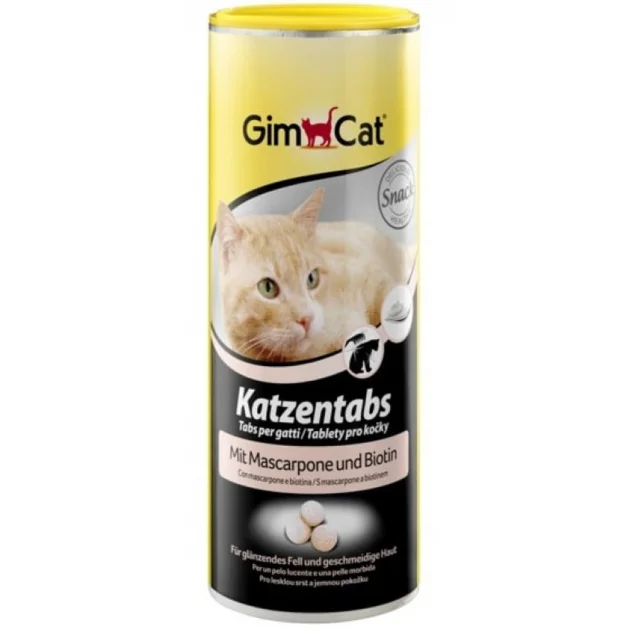 Вітаміни GimCat для котів, маскарпоне + біотин, 710 табл, 425 г