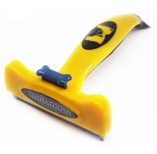 Фурминатор FURminator Large Dog DeShedding Tool для вычесывания шерсти собак и кошек, с кнопкой 10.16 см