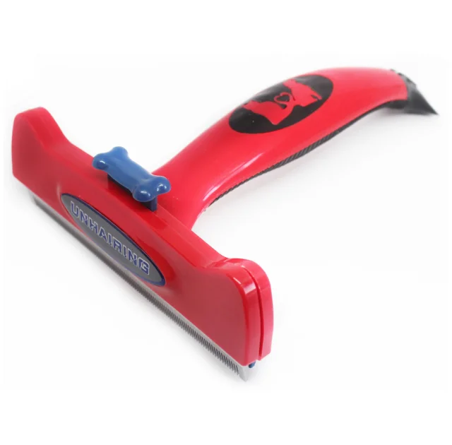 Фурминатор FURminator Large Dog DeShedding Tool для вычесывания шерсти собак и кошек, с кнопкой 12.7 см