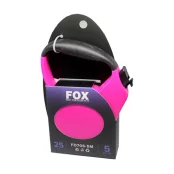 Поводок-рулетка Fox для собак до 25 кг, рожевий, 5 м