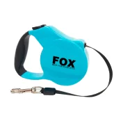 Поводок-рулетка Fox для собак до 25 кг, блакитний, 5 м