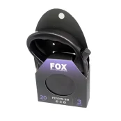 Поводок-рулетка Fox для собак до 20 кг, чорна, 3 м