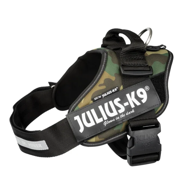 Шлея тренировочная Trixie Julius-K9 IDC, для собак, 63-85 см, 50 мм, камуфляж