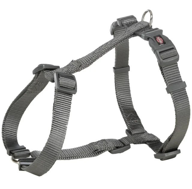 Шлея Trixie Premium H-Harness для собак, 30-44 см, 10 мм, размер XS-S, графит