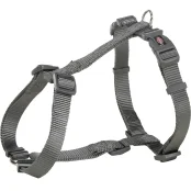 Шлея Trixie Premium H-Harness для собак, 42-60 см, 15 мм, размер S-M, графит