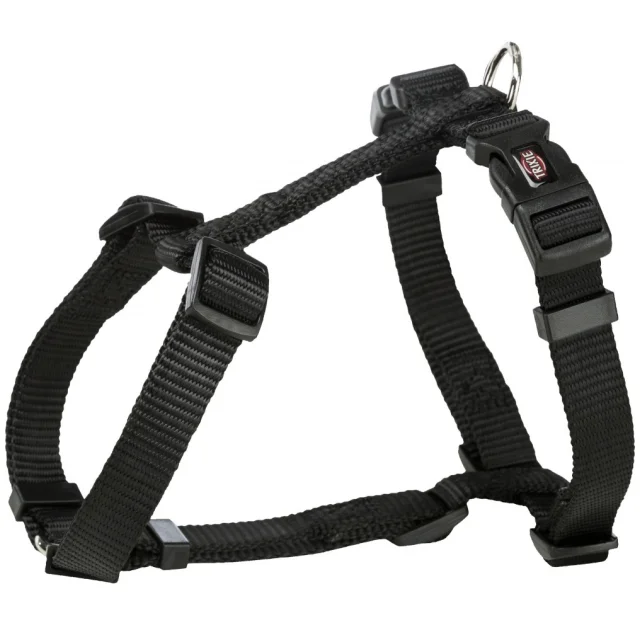 Шлея Trixie Premium H-Harness для собак, 52-75 см, 20 мм, размер M-L, черный