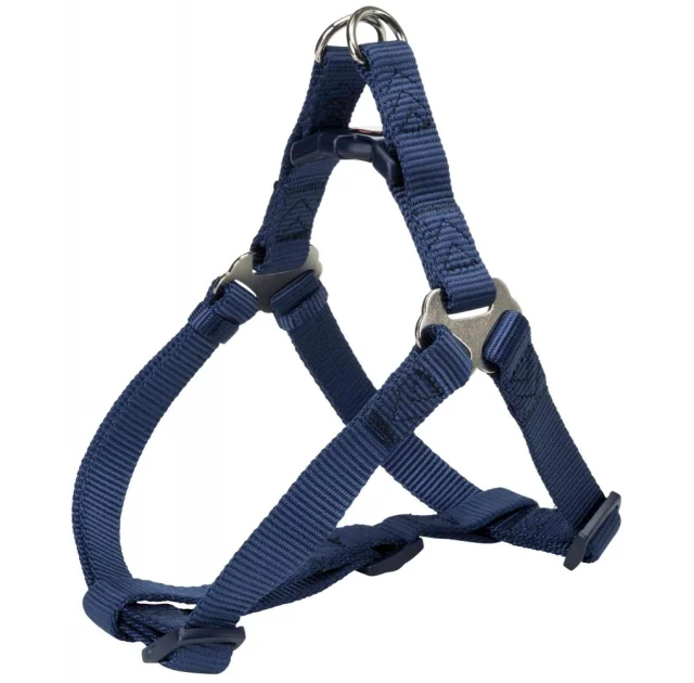 Шлея Trixie Premium One Touch Harness, для собак, 40-50 см, 15 мм, размер S, индиго