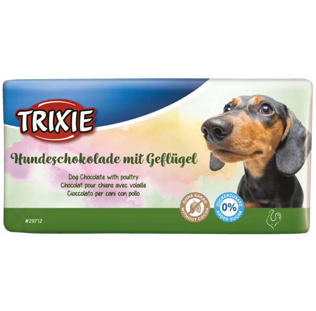 Ласощі Trixie для собак, шоколад зі смаком птиці, 100 г