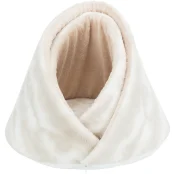 Лежак Trixie Nelli для собак, плюшевый, бело-коричневый, 43×35 см