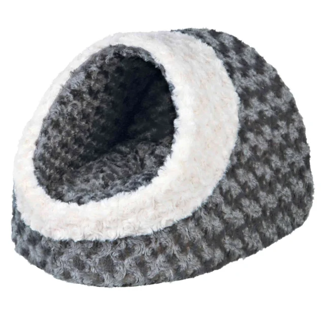 Лежак-печера Trixie Kaline, для собак, 35 × 26 × 41 см, сірий / кремовий