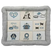 Лежак Trixie Patchwork для кошек, с принтом, серый, 70×50 см
