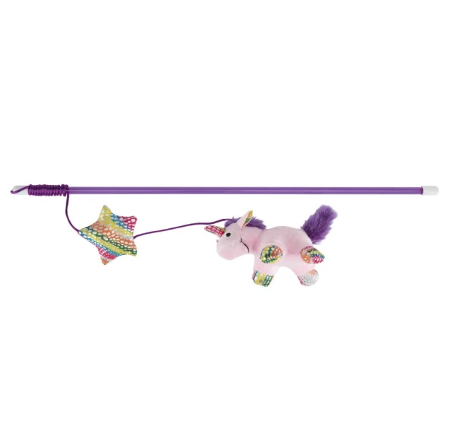 Игрушка Trixie удочка с единорогом, для кошек, 45 см