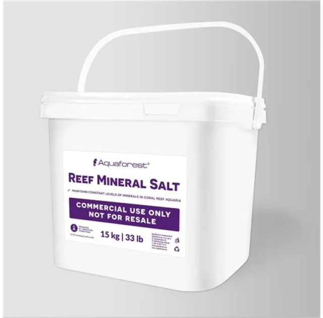 Сіль не містить (NaCl) хлорид натрію Aquaforest Reef Mineral Salt, 15 кг