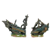Декорація Yusee Корабельна аварія галеона Вільяма Кідда, 55 × 14 × 28 см Декорація Yusee Корабельна аварія галеона Вільяма Кідда, 55 × 14 × 28 см