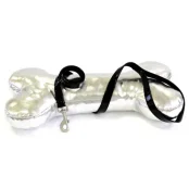 Повідець Croci Leatherette для собак, екошкіра/нейлон, чорний, 120×1 см